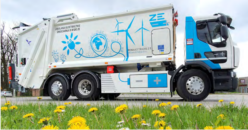 мусоровоз на шасси Renault Trucks D Wide Z.E